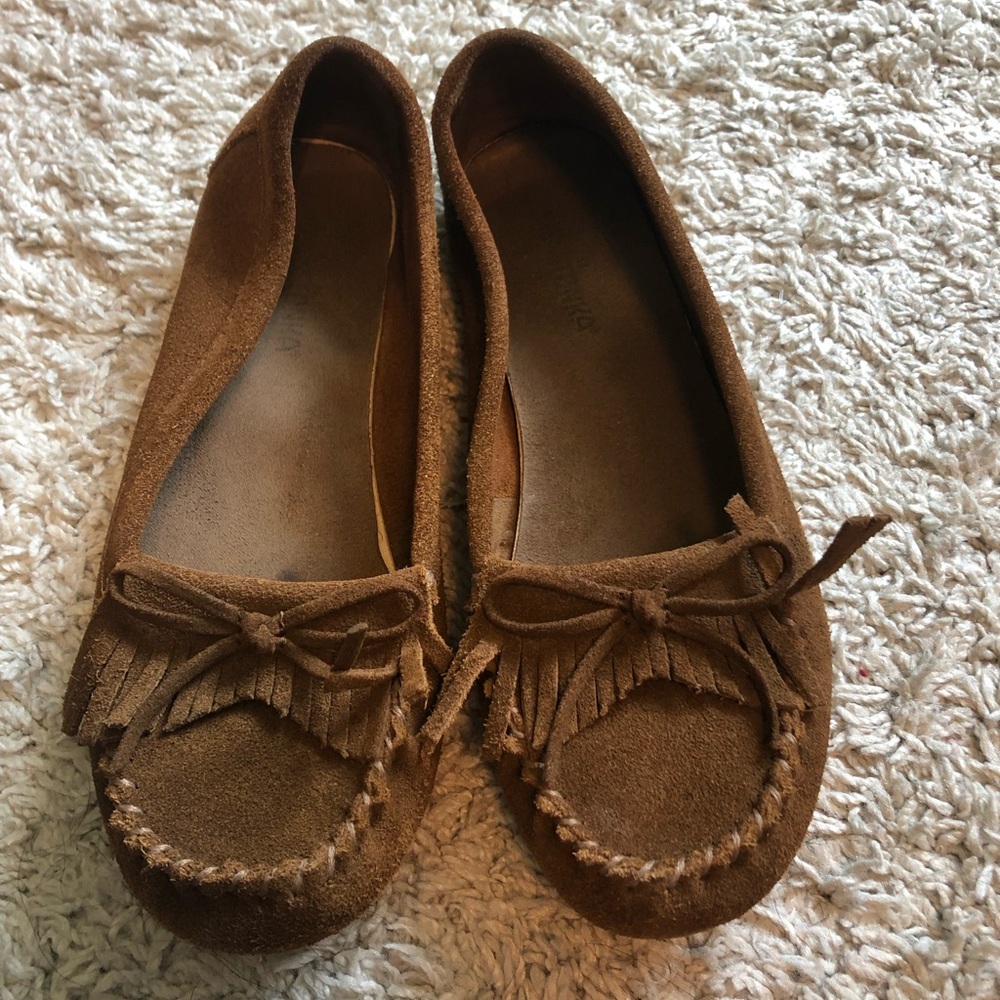 Suede flats